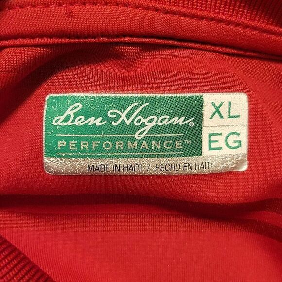Ben Hogan. Men's Golf Polo. Size XL. Gorgeous Red Stripes. EUC - Picture 5 of 7